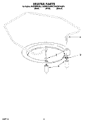 HEATER PARTS Diagram and Parts List for KUDS01DJBT1  KitchenAid Dishwasher
