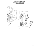 LATCH BOARD Diagram and Parts List for MT5151XDQ5  Whirlpool Microwave