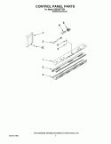 CONTROL PANEL PARTS Diagram and Parts List for KSSS42FTX04  KitchenAid Refrigerator