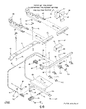 BURNER Diagram and Parts List for 1463W3A  Roper Range