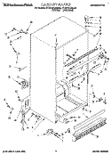CABINET Diagram and Parts List for KTHC18KBAL00  KitchenAid Refrigerator