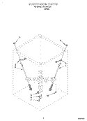 SUSPENSION Diagram and Parts List for LCR7244HQ1  Whirlpool Washer