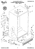 CABINET Diagram and Parts List for 4YED25DQDN00  Whirlpool Refrigerator