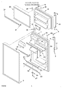 DOOR Diagram and Parts List for 8VET22NKGW01  Whirlpool Refrigerator