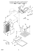 LOWER UNIT & TUBE Diagram and Parts List for KSSS36FJW00  KitchenAid Refrigerator