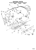 CONTROL Diagram and Parts List for GD5LHGXLT01  Whirlpool Refrigerator