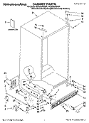 CABINET PARTS Diagram and Parts List for KSCS25MTMK01  KitchenAid Refrigerator