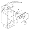 LINER Diagram and Parts List for ET20TKXBW00  Whirlpool Refrigerator