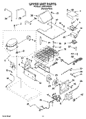 UPPER UNIT PARTS Diagram and Parts List for KSSC36FMS03  KitchenAid Refrigerator