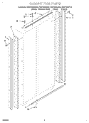 CABINET TRIM Diagram and Parts List for KSSP42QHS00  KitchenAid Refrigerator