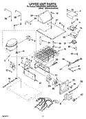 UPPER UNIT PARTS Diagram and Parts List for KSSS42FMB02  KitchenAid Refrigerator