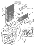 UNIT Diagram and Parts List for ET18PKXSW05  Whirlpool Refrigerator