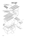 SHELF, LIT/OPTIONAL Diagram and Parts List for 3XARG457WP03  Whirlpool Refrigerator