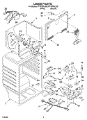 LINER PARTS Diagram and Parts List for ET1FTEXLQ02  Whirlpool Refrigerator