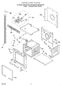 UPPER OVEN Diagram and Parts List for RBD245PDQ8  Whirlpool Wall Oven