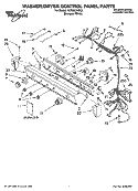 WASHER/DRYER CONTROL PANEL PARTS Diagram and Parts List for YLTE6234DQ3  Whirlpool Washer Dryer Combo