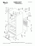 CABINET PARTS Diagram and Parts List for GX5SHTXVY02  Whirlpool Refrigerator