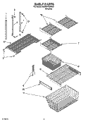 Part Location Diagram of 2253259 Whirlpool SLIDE