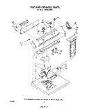 SECTION Diagram and Parts List for LE5725XPW0  Whirlpool Dryer