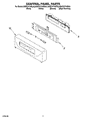 CONTROL PANEL PARTS Diagram and Parts List for KEMC377KBT02  KitchenAid Microwave Oven Combo