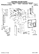 CONTROL BOARD PARTS Diagram and Parts List for KHMS2050SSS0  KitchenAid Microwave
