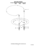 HEATER PARTS Diagram and Parts List for KUDC10IXBL7  KitchenAid Dishwasher