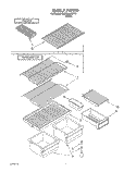 SHELF Diagram and Parts List for 3XARG468WP01  Whirlpool Refrigerator