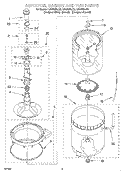 AGITATOR, BASKET AND TUB Diagram and Parts List for LSQ9564JQ0  Whirlpool Washer