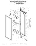 REFRIGERATOR DOOR PARTS Diagram and Parts List for KSF26C4XYY01  KitchenAid Refrigerator