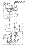 GEARCASE Diagram and Parts List for LA5715XPW0  Whirlpool Washer