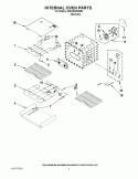 INTERNAL OVEN PARTS Diagram and Parts List for KEHU309SSS03  KitchenAid Microwave Oven Combo
