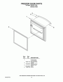 FREEZER DOOR PARTS Diagram and Parts List for GB2SHTXTS02  Whirlpool Refrigerator