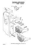 FREEZER LINER Diagram and Parts List for 8ED22DQXBN00  Whirlpool Refrigerator
