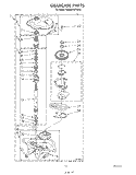 GEARCASE Diagram and Parts List for KAWE700TWH0  KitchenAid Washer