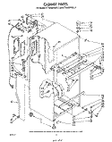 CABINET Diagram and Parts List for ET16JMXRWR2  Whirlpool Refrigerator
