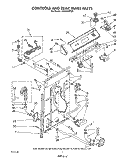 CONTROLS AND REAR PANEL Diagram and Parts List for LA9200XWW0  Whirlpool Washer