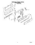 CONTROL PANEL Diagram and Parts List for SF310PEAQ2  Whirlpool Range