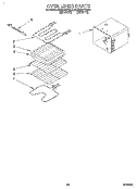 OVEN LINER Diagram and Parts List for KEBI241YBL4  KitchenAid Wall Oven