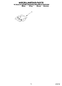 MISCELLANEOUS PARTS OPTIONAL PARTS Diagram and Parts List for DU943PWKS0  Whirlpool Dishwasher