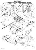 UNIT PARTS Diagram and Parts List for ED2FHEXSL02  Whirlpool Refrigerator