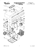 SECTION Diagram and Parts List for RH8330XLS1  Whirlpool Range Hood