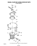 HEATER, PUMP AND LOWER SPRAY ARM Diagram and Parts List for DU9200XT0  Whirlpool Dishwasher