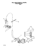 FILL AND OVERFILL Diagram and Parts List for KUDA23ZYWH0  KitchenAid Dishwasher