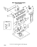 TOP AND CONSOLE, LIT/OPTIONAL Diagram and Parts List for LG9201XWN1  Whirlpool Dryer