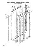 CABINET TRIMS AND BREAKER TRIM Diagram and Parts List for KSSS42DWW00  KitchenAid Refrigerator