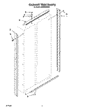 CABINET TRIM Diagram and Parts List for KSSS36DBW01  KitchenAid Refrigerator