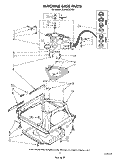 MACHINE BASE Diagram and Parts List for 3LA5580XSW0  Whirlpool Washer