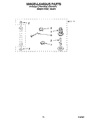 MISCELLANEOUS  PARTS, OPTIONAL PARTS (NOT INCLUDED) Diagram and Parts List for LTE5243DQ6  Whirlpool Washer Dryer Combo