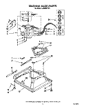 MACHINE BASE Diagram and Parts List for LA6058XTG1  Whirlpool Washer