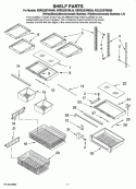 SHELF PARTS Diagram and Parts List for KBLS22EVMS00  KitchenAid Refrigerator